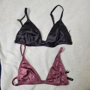 Victoria Secret Bralettes Purple & Black Size XL